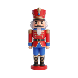 Christmas Nutcracker Soldier Icon - Festive Holiday 3D