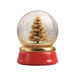 Christmas Snow Globe Icon | Festive Holiday Decoration