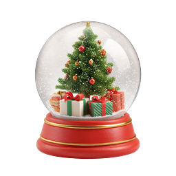 Christmas Snow Globe Holiday Icon | Festive Winter Decoration
