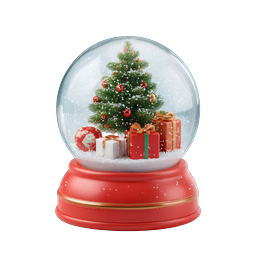 Christmas Snow Globe Holiday Icon | Festive Winter Decoration