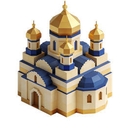 Ícone de igreja com cúpula estiloso para designs modernos