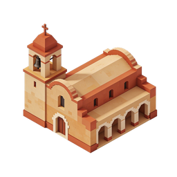 Charming Church Building Icon for Various Uses