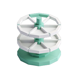 Circular Display Stand Icon | 3D Isometric Design