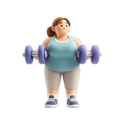 Empowering Fitness Woman Icon for Health and Wellness
