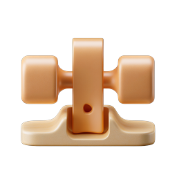 3D Clamp Toggle Fastener Icon | Workshop Hardware