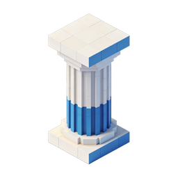 Classic Column Icon: Structural Elegance in Design