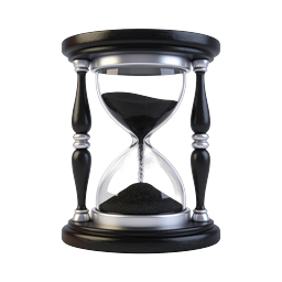 Classic Wooden Hourglass Icon - Time & Countdown