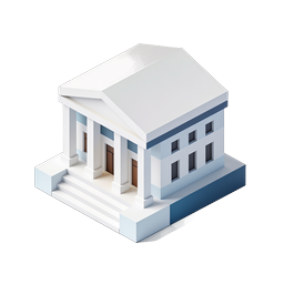 Classical Building Isometric Icon | 3D Architecture