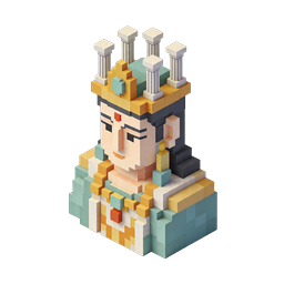 Icona Voxel Art Divinità Classica - Mitologia Greca 3D