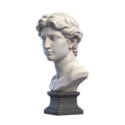 Classical Marble Bust Sculpture Icon | Greco-Roman Art