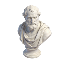 Classical Philosopher Marble Bust Icon | Ancient Sculpture