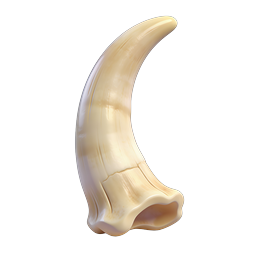 Clay-Bambussprossen-Icon - Organischer 3D-Render