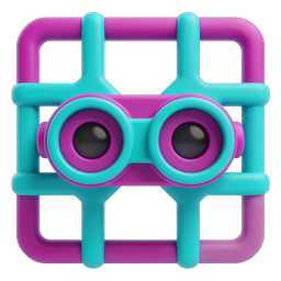 Clay Binoculars Icon - 3D Search & Vision