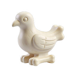 Ícone de estatueta de pássaro clay | passarinho fofo renderizado em 3D
