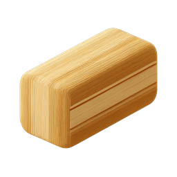 Clay Bread Loaf Icon | 3D Bakery Food Icon