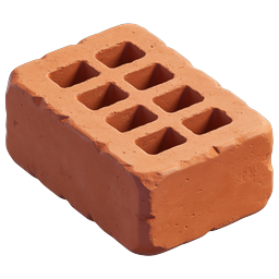 Clay Brick Icon for Construction Projects