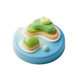 Clay-Style 3D Cake Dessert Icon - Pastel Bakery