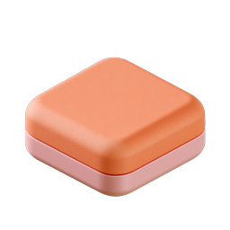 Clay Cushion Square Icon | 3D Isometric Home Decor