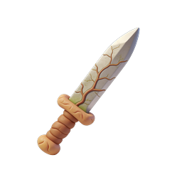 Icona 3D Pugnale Clay per Giochi Fantasy e UI RPG