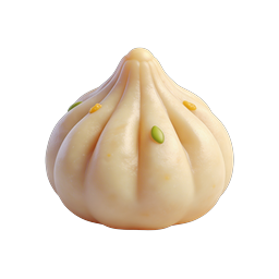 Clay-Style Dumpling 3D Icon | Asian Food Illustration