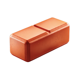 Clay Eraser 3D Icon - School Stationery Design
