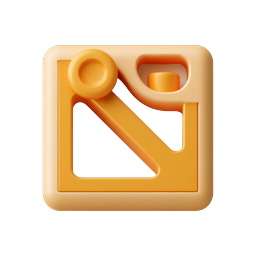 Clay Style Excavator Construction Icon
