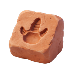 Hand-Sculpted Clay Face Sculpture 3D Icon
