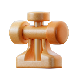 Clay-Style Faucet Icon | 3D Plumbing Fixture Graphic