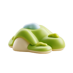 Charming Clay-Style Green Frog 3D Icon for Nature Apps