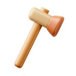 ไอคอนค้อนดินปั้น - ดีไซน์เครื่องมือ 3D สำหรับ UI