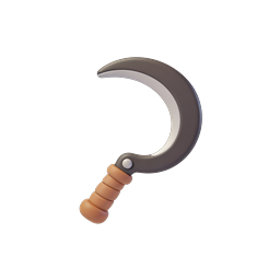Clay Karambit Curved Blade 3D Icon for Gaming