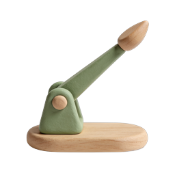 Clay Style Lever Switch Icon | 3D Rendered Control