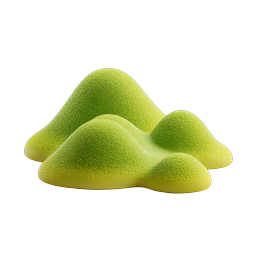 Clay Mountain 3D Rendered Nature Icon
