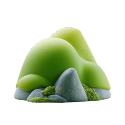 Clay Mountain 3D Icon - Soft Nature Illustration