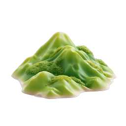 Clay Mountain Landscape 3D Nature Icon