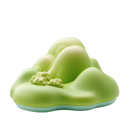 Clay Mountain Landscape 3D Icon | Nature Design Element