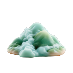 Clay Mountain Landscape 3D Nature Icon