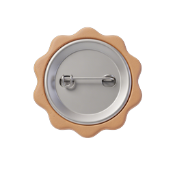 Clay Pin Badge Icon - 3D Award Achievement Design