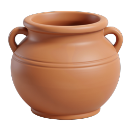 Clay Pot Icon - Rustic Ceramic Vessel