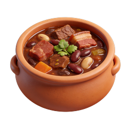 Clay Pot Stew Icon - Rustic 3D Food Illustration