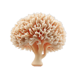 Clay Style Tree Icon - 3D Nature Illustration
