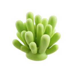 Clay Succulent Plant Icon - 3D Green Botanical Design