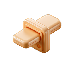 Clay Style USB Drive Icon - 3D Technology Icon