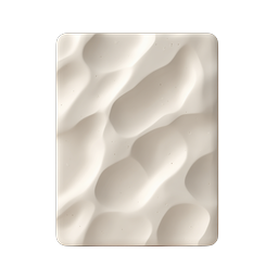 Clay Wavy Surface 3D Icon | Organic Texture Design
