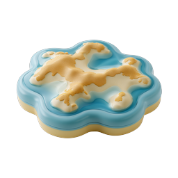 Clay Style World Globe Icon - 3D Earth Design
