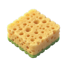 Realistic Cleaning Sponge Icon for Home & Kitchen Use