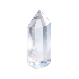 Clear Quartz Crystal Point Icon | Realistic 3D Gemstone