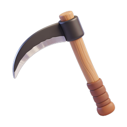 Climbing Pickaxe 3D Icon | Mining Tool Illustration