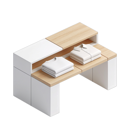 Icône d'étagère à vêtements isométrique | Mobilier de détail