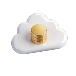 Cloud Coins Savings Icon - 3D Finance & Fintech